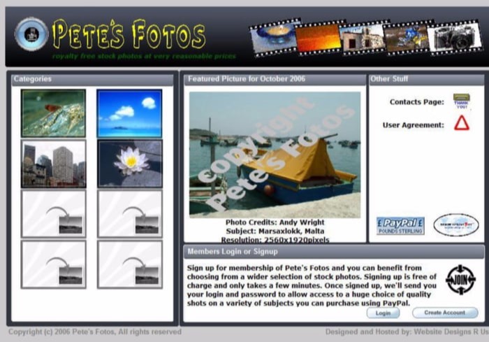 Petes Photos Catalog