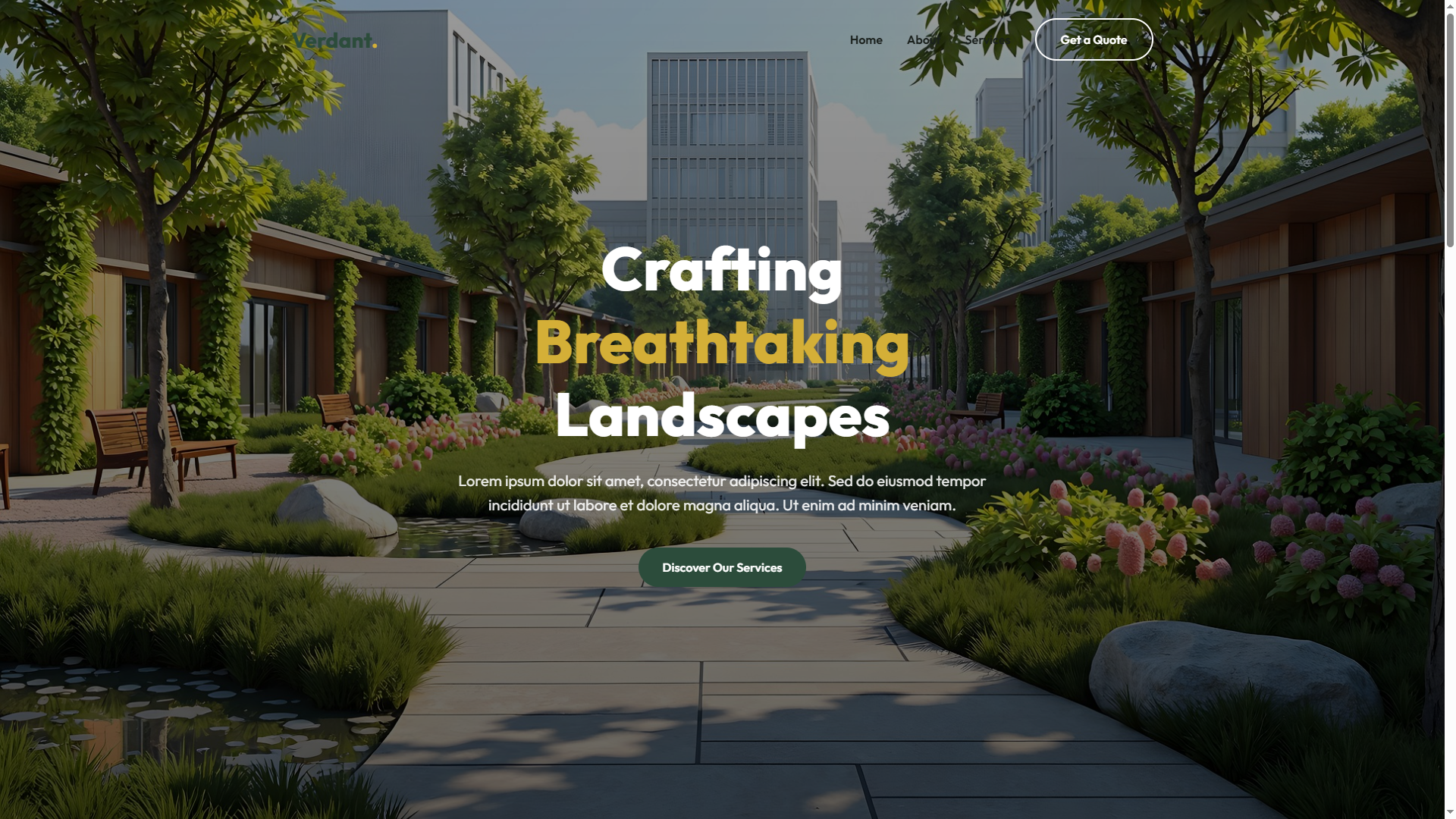 Verdant Example Website Design